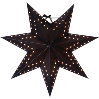 236-52 Bobo - paperitähti 34cm, musta, E14, Star Trading, Noortrade - Kranssit ja tähdet - 182882 - 1