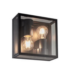 7065 Verbier seinä- / kattovalaisin, kirkas lasi / grafiitin harmaa, 2xE27, Mantra, E.litevalaisimet - Seinä- ja kattovalaisimet - 183462 - 2