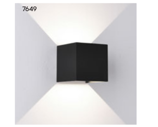 7649 Davos seinävalaisin 10cm musta, 12W 4000K 1100lm, IP54, Mantra, E.litevalaisimet - Seinä- ja kattovalaisimet - 185192 - 2