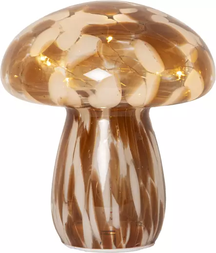 581-36 Funghi led-lasikoristesieni 17cm, paristokäyttöinen, Star Trading - Muut - 185492 - 1