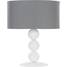 6331 Edith - pöytävalaisin, valkoinen, harmaa, E27, korkeus 62,4 cm, E.lite - Pöytävalaisimet - 181392 - 1