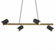 302400480 Marley 4-osainen riippuvalaisin, musta/kulta, Trio Lighting - Riippuvat valaisimet - 184822 - 2