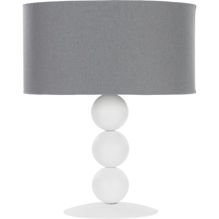 6331 Edith - pöytävalaisin, valkoinen, harmaa, E27, korkeus 62,4 cm, E.lite - Pöytävalaisimet - 181392 - 1