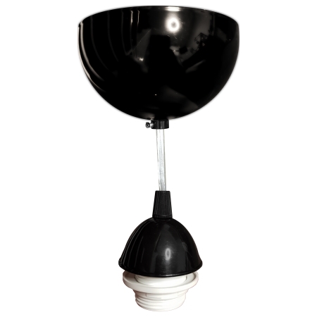 1500-PE-02 Riippukaluste valaisimeen korkeus max 150 cm E27, musta, E.litevalaisimet - Sähkötarvikkeet - 006982 - 1