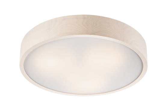 214-21 Ezra puureunaplafondi 47cm, valkolakattu, e.litevalaisimet - Plafondit - 101392 - 1