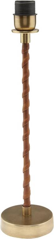 3464602 Nora - pöytävalaisimen jalka, oxid / nahka, E27, PR Home, Noortrade - Pöytävalaisimet - 183052 - 1