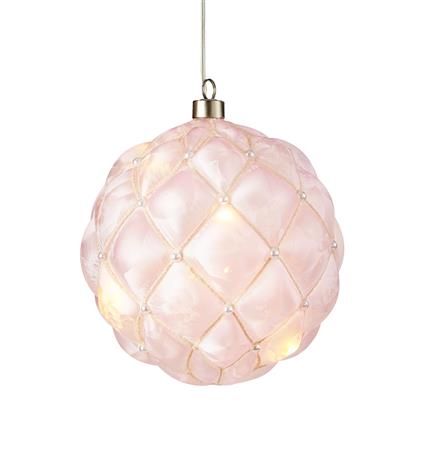 705232 Pearl led- koristepallo 15cm, pinkki, paristokäyttöinen, Markslöjd - Muut - 007422 - 1