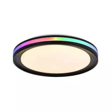 8485 Gamer RGB 40cm plafondi kaukosäätimellä, musta, mAntra, e.litevalaisimet - Plafondit - 004452 - 1