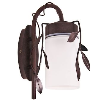 91116 Avignon -seinävalaisin ulos, ruskea metalli, mattalasi, E27, Eglo - Seinä- ja kattovalaisimet - 013502 - 1