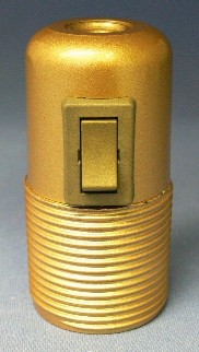 D65 E27 kanta katkaisijalla, pronssi/kulta, AH-Belysning - Sähkötarvikkeet - 002502 - 2