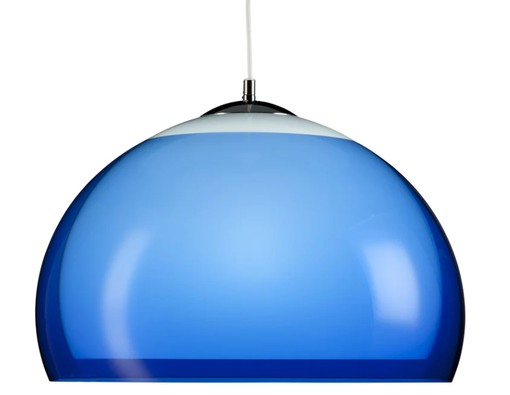 Dipol - riippuvalaisin, sininen ja valkoinen akryyli, 46cm, Fosto Classics, fosto.fi - Riippuvat valaisimet - 006742 - 1