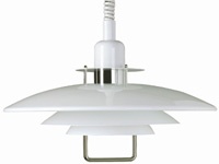 T 1214 Primus II -hissivalaisin, valkoinen/kromi, 1 x E27, Belid - Riippuvat valaisimet - 001462 - 1