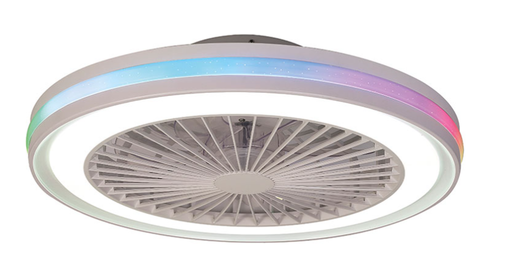 8291 Gamer - tuuletinvalaisin 46,6cm valkoinen, moottori 20W, 40W led, Mantra, E.litevalaisimet - Sähkötarvikkeet - 006932 - 1