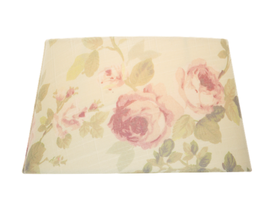84831-032 Olivia varjostin, beige-roosa ruusu, ovaali 25cm, E27/E14 kantakiinnitys, Aneta - Kankaiset varjostimet ja muut kuin lasi - 008252 - 1