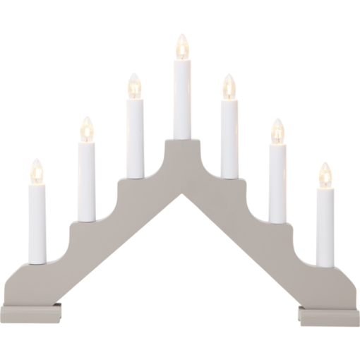 286-17-1 Ada 7- haarainen kynttelikkö, beige, Star Trading, Noortrade - Kyntteliköt ja kynttilät - 182852 - 1