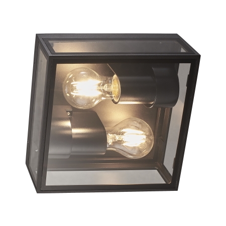 7065 Verbier seinä- / kattovalaisin, kirkas lasi / grafiitin harmaa, 2xE27, Mantra, E.litevalaisimet - Seinä- ja kattovalaisimet - 183462 - 1