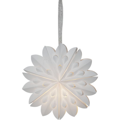 501-86 Clipp - paperitähti 40cm, ilman johtoa, valkoinen, Star Trading, Noortrade - Kranssit ja tähdet - 183852 - 1