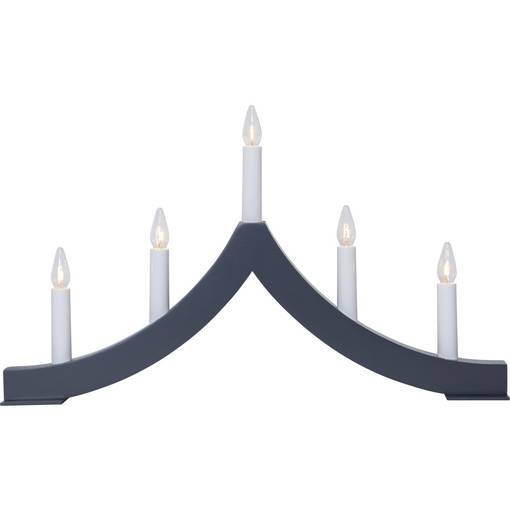 SR-645-03 Pagod 5-haarainen kynttelikkö grafiitti, Star Trading, Noortrade Oy - Kyntteliköt ja kynttilät - 184792 - 1