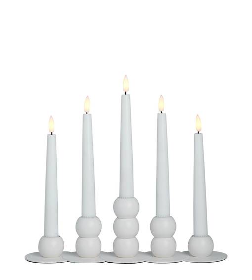 Lilli 5-osainen kynttelikkö, paristokäyttöinen, kaukosäädin, noortrade - Kyntteliköt ja kynttilät - 185302 - 1