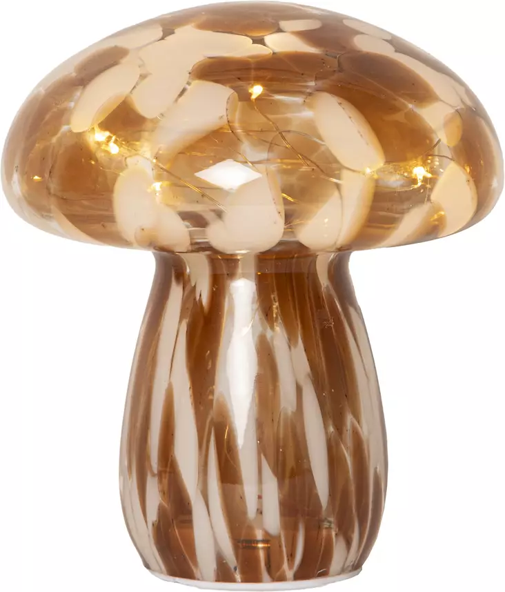 581-36 Funghi led-lasikoristesieni 17cm, paristokäyttöinen, Star Trading - Muut - 185492 - 1