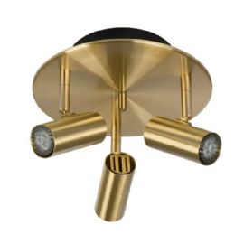 S 6750 92 Belid Cato Led-kohdevalaisin, harjattu messinki, koukkukiinnitys - Kohdevalaisimet - 005292 - 1