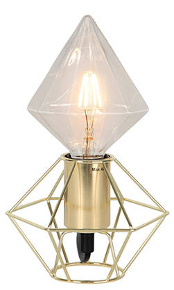 352-49 StarTrading Illumination Led filament timantti, E27, 2700K, 320lm, 3,8W, himmennettävä, Noortrade - Led-lamput - 101113 - 2