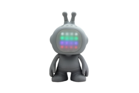 5705639800742 COLORS Sound Buddy harmaa, bluetooth, led-valot, kaiutin, mikrofoni, ladattava, HaloDesign - SISÄVALAISIMET - 181743 - 1