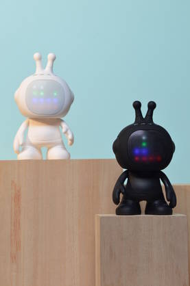 5705639800742 COLORS Sound Buddy harmaa, bluetooth, led-valot, kaiutin, mikrofoni, ladattava, HaloDesign - SISÄVALAISIMET - 181743 - 2