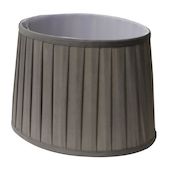 8381300-4500 Venice oval varjostin 30cm harmaa, By Rydéns, Sessak - Kankaiset varjostimet ja muut kuin lasi - 012993 - 1