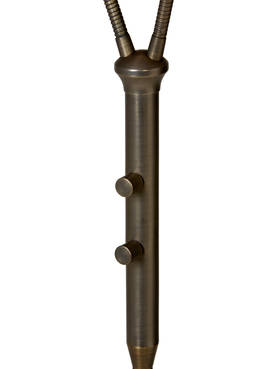 G 898/00 Koster 2-osainen lattiavalaisin 2xGU10, suunnattava, antiikkimessinki, himmennettävä, AH-Belysning - Lattiavalaisimet - 181813 - 3