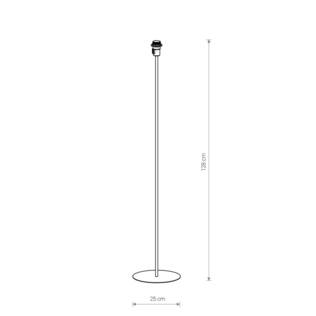 8345 Petit - lattiavalaisimen jalka valkoinen, ilman varjostinta, E27, E.litevalaisimet - Lattiavalaisimet - 183423 - 2