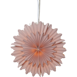 501-89 Crystal paperitähti 50cm roosa, Star Trading, Noortrade - Kranssit ja tähdet - 184083 - 1