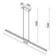 8959 Lineal- riippuvalaisin 151,5cm, mAntra - Riippuvat valaisimet - 001333 - 3