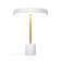 2625-06 Kimber pöytävalaisin, valkoinen / messinki, Design by Grönlund - Pöytävalaisimet - 009243 - 3