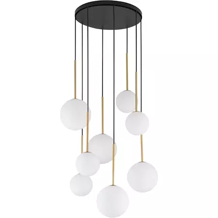 10934 Karo 8-osainen kattovalaisin, musta / kulta, Nowodvorski, e.litevalaisimet - Riippuvat valaisimet - 001373 - 1