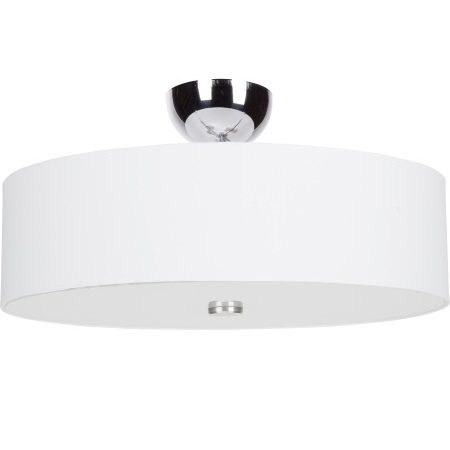 6391 Viviane plafondi, 3 x E27, kromi, valkoinen, 50cm, E.lite - Plafondit - 101513 - 1