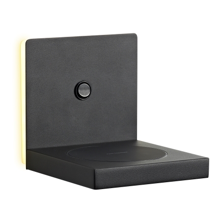 6755 Zanzibar seinävalaisin musta, langaton lataus, 3W led, Mantra, E.litevalaisimet - Seinävalaisimet - 183453 - 1