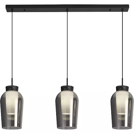 8285 Nora 3-osainen kattovalaisin musta, Design José Ignacio Ballester, mAntra, e.litevalaisimet - Riippuvat valaisimet - 007063 - 1