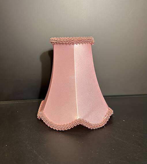 Kruunuvarjostin Elisa 12 roosa, VarjoMarja - Kankaiset varjostimet ja muut kuin lasi - 101063 - 4