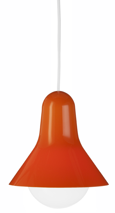 Lisabell -riippuvalaisin 18,5cm oranssi, design Elizabeth Salonen, Fosto Oy - Riippuvat valaisimet - 006803 - 1