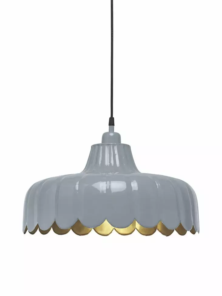 2834382 Wells riippuvalaisin 43cm denim/kulta, PR Home - Riippuvat valaisimet - 007723 - 1