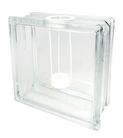 1425 Lasikuutio- tuikku kirkas, 19x19x8cm, Weiste - Sisustustuotteet ja astiat - 182773 - 1