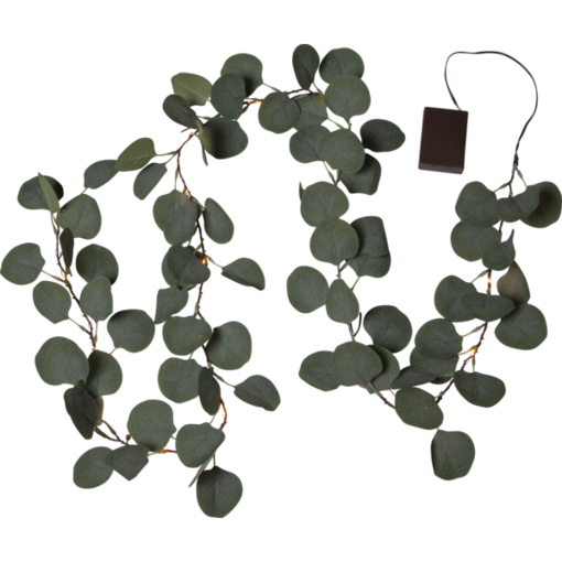 581-32 Eucalyptus- köynnös 180cm, led, paristokäyttöinen, Star Trading, Noortrade - Valosarjat sisälle - 183523 - 1