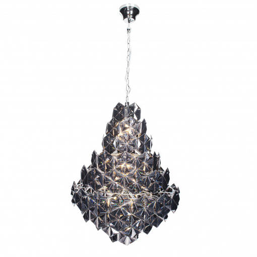 4200940-6513 Monarque Grande kruunvalaisin, mustakromi, Sessak. - Riippuvat valaisimet - 184453 - 1