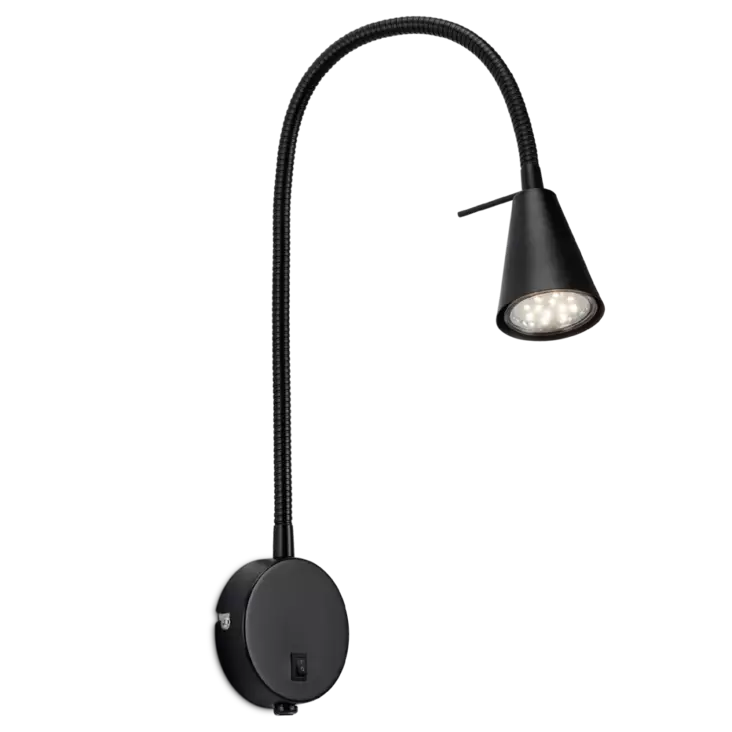 S55512-1 Amara seinävalaisin musta, valkoinen tai harjattu teräs, Sessak - Seinävalaisimet - 009483 - 1