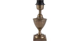 28137 Pollino - pöytävalaisimen jalka, ilman varjostinta, antiikkimessinki, E27, 24 cm, PR Home, Noortrade - Pöytävalaisimet - 005734 - 1