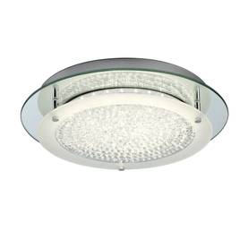 5091 Crystal led - plafondi, pyöreä, peili, kromi, kristalli, 18W led, 4000K, 1800lumen, 36cm, Mantra, E.lite - Plafondit - 181144 - 2