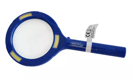 6604 Berg suurennuslasi led-valolla, paristokäyttöinen - Taskulamput ja paristovalaisimet - 185464 - 2