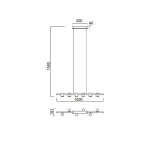 7936 Ios 6-osainen riippuvalaisin, valkoinen, Design Hugo Tejada, mAntra, e.litevalaisimet - Riippuvat valaisimet - 185144 - 2