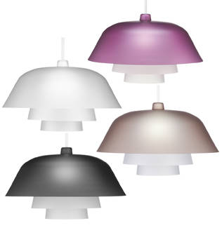 Lootus -riippuvalaisin 62cm harmaa, design Jukka Korpihete, Fosto Oy - Riippuvat valaisimet - 006774 - 2